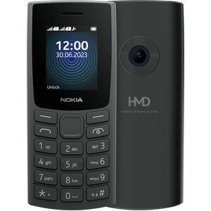 Nokia 110 (2023) TA-1565 32 MB Feature Phone - 4.57 cm (1.80") TFT LCD QQVGA 120 x 160 - 4 MB RAM - 2G - Charcoal - Bar - 