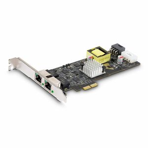 StarTech.com 2.5Gigabit Ethernet Card - 2.5GBase-T - Plug-in Card - Black - PCI Express 2.0 x2 - Low Profile Bracket Heigh
