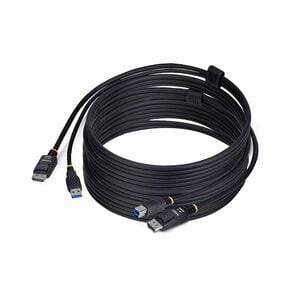 StarTech.com 10ft (3m) DisplayPort and USB 5Gbps KVM Cable, 4K 60Hz, Universally Compatible DP 1.2/USB 3.0 Combo Cable for