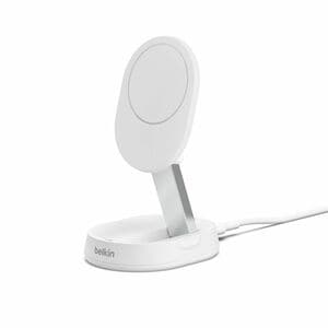 Belkin BOOSTCHARGE Qi2 Universal Wireless Charging 15W Convertible Travel Stand - White