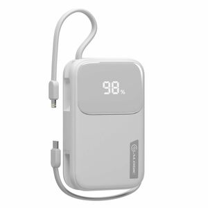 Alogic Tandem+ Power Bank - White - For Smartphone, Lightning Device, Earbud, Tablet PC, Smartwatch, USB Type C Device, US