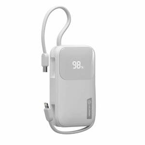 Alogic Tandem Power Bank - White - For Smartphone, Smartwatch, Tablet PC, Earbud, USB Type A Device, USB Type C Device, Li