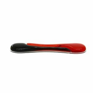 Kensington Duo Gel Wave Keyboard Wrist Rest - 479.4 mm Width x 88.9 mm Depth - Red, Black - Gel - Slip Resistant - 1 Each