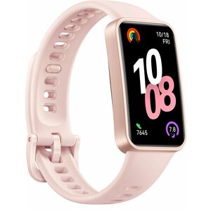 Huawei Band 10 Smart Band - Rectangular Case Shape - Pink Case Color - Pink Band Color - Polymer Case Material - Fluoroela