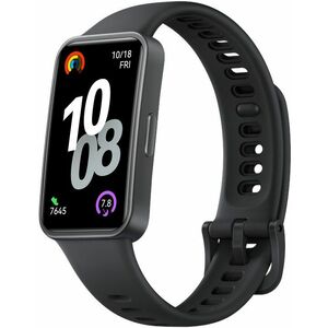 Huawei Band 10 Smart Band - Rectangular Case Shape - Black Case Color - Black Band Color - Polymer Case Material - Fluoroe
