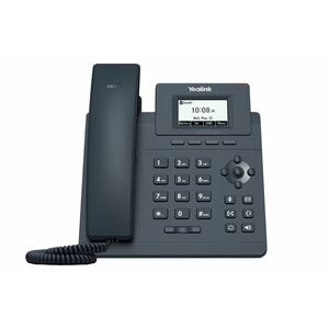 Yealink SIP-T30P IP Phone - Corded - Corded - 5 Multiple Conferencing - Stand Mountable, Wall Mountable - Classic Gray - 1