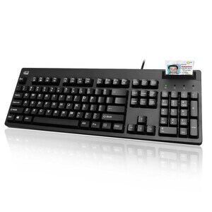 Adesso EasyTouch AKB-630SB-TAA Keyboard - Cable Connectivity - USB Interface - English (US) - Black - TAA Compliant - Memb