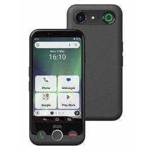 Doro Aurora A10 DSB-0550 64 GB Smartphone - 11.4 cm (4.5") 1280 x 720 - Octa-core (8 Core) 2 GHz - 4 GB RAM - Android 14 -