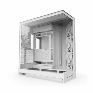 NZXT H9 Flow CM-H92FW-01 Computer Case - ATX Motherboard Supported - Mid-tower - Glass, Tempered Glass, Steel, Galvanized 