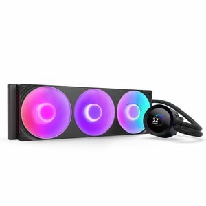 NZXT Kraken Plus 360 RGB RL-KR360-B2 Cooling Fan/Water Block - CPU - 3 x Fan(s) - 127.51m³/h Maximum Airflow - 2400 rpm - 