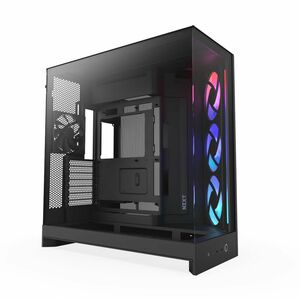 NZXT H9 Flow CM-H92FB-R1 Computer Case - ATX Motherboard Supported - Mid-tower - Tempered Glass, Steel, Galvanized Cold Ro