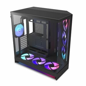 NZXT H9 Flow CM-H92FB-P1 Computer Case - ATX Motherboard Supported - Mid-tower - Glass, Tempered Glass, Steel, Galvanized 