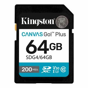 64GB SDXC CANVAS GO PLUS 200R GEN4 C10 UHS-I U3 V30 200MB/S