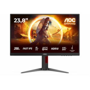 AOC 24G4HA 24" Aula Full HD Monitor LED para jogos - 16:9 - Preto, Vermelho - 60,5 cm (23,8") Viewable - Fast IPS - WLED L