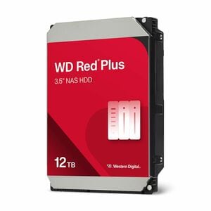 WD Red Plus WD120EFGX 12 TB Hard Drive - 3.5" Internal - SATA (SATA/600) - Conventional Magnetic Recording (CMR) Method - 