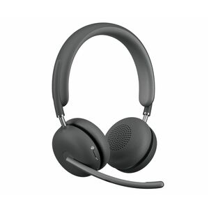 Logitech Zone Wireless 2 Wired/Wireless Over-the-head Stereo Headset - Graphite - Microsoft Teams Certification - Binaural