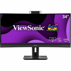 ViewSonic VG3457CV 34" Class Webcam UW-QHD Curved Screen LED Monitor - 21:9 - Black - 86.4 cm (34") Viewable - Vertical Al