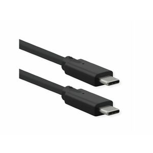 ROLINE USB 3.2 Gen 2x2 Kabel, Emark, C-C, ST/ST, 20Gbit/s, 100W, schwarz, 1,5 m