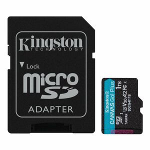 Kingston Canvas Go! Plus 1 TB microSDXC - 200 MB/s Leitura - 160 MB/s Gravar