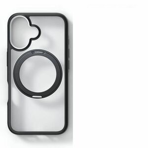 TORRAS Ostand R Fusion Hülle für Apple iPhone 16 Smartphone - Schwarz - Fingerabdruckresistent, Staubfest, Rutschfest, Stu
