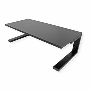 Roline Tischhalterung für LCD-Display, Monitor - Schwarz - Höhenverstellbar - max. 20 kg Traglast - Stahl, Edelstahl, Span