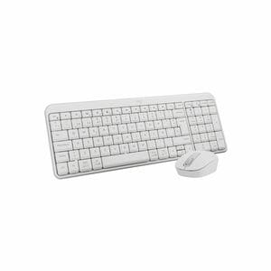 Logitech MK250 Keyboard & Mouse - QWERTY - Spanish - Mechanical Wireless Bluetooth Keyboard - Keyboard/Keypad Color: Off W
