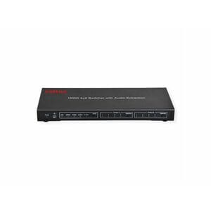 Roline Audio/Video Switchbox - Cable - 3840 x 2160 - 4K, 4K UHD - 2160p - Blu-ray Disc Player, Satellite Receiver, Gaming 