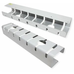 Roline Cable Organizer - Silver - 2 Piece Pack - Cable Tray - 1.1 m Length - Aluminium