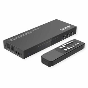 Value Audio/Video Switchbox - Cable - 3840 x 2160 - 4K, Full HD, 4K UHD, 2K - 1080p - 4 Input Device - 2 Display - Noteboo