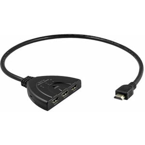 Value Audio/Video Switchbox - Cable - 3840 x 2160 - 4K - 2160p - 3 Input Device - 1 Display - Display, Monitor, Projector 