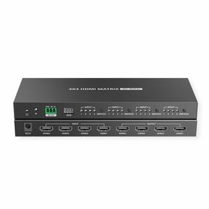 Value Audio/Video Switchbox - Cable - 4096 x 2160 - 4K - 2160p - 4 Input Device - 4 Display - Computer, Display, Monitor, 
