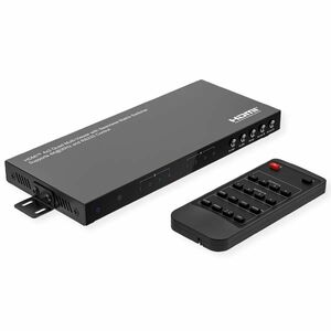 Value Audio/Video Switchbox - Cable - 3840 x 2160 - 4K - 2160p - 4 Input Device - 2 Display - Projector, TV - 1 x USB - 4 