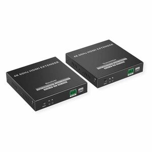 Value Video Extender Transmitter/Receiver - Wired - 1 Input Device - 2 Output Device - 120 m Range - 2 x Network (RJ-45) -