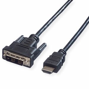 Value 1.50 m DVI-D/HDMI Video Cable - Cable for Ultrabook, TV, Projector - First End: 1 x (18+1)-Pin DVI-D (Single-Link) D