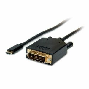 Value 2 m DVI-D/USB-C Videokabel - Cable for MacBook, Ultrabook, Notebook, PC, Monitor, Projektor, Display, TV - Unterstüt