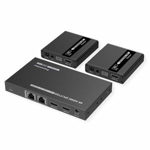 Value Video-Extender-Transmitter/Receiver - Verkabelt - 1 Eingabegerät - 1 Ausgabegerät - 40 m Reichweite - 4 x Netzwerk (