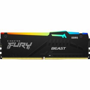 Kingston FURY Beast RAM Module - 128 GB (4 x 32GB) - RGB - DDR5-5600/PC5-44800 DDR5 SDRAM - 5600 MHz Dual-rank Memory - CL