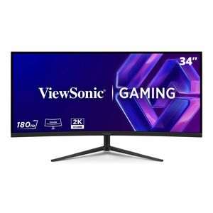 ViewSonic VX3418C-2K 34" Class UWQHD Curved Screen Gaming LED Monitor - 21:9 - Black - 86.4 cm (34") Viewable - Vertical A