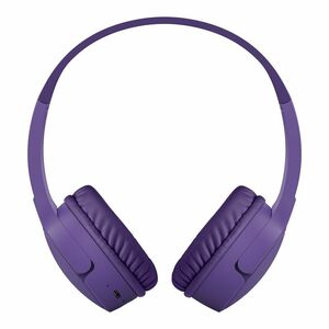 Belkin SOUNDFORM Mini Kabel/Kabellos Auf den Ohren, Kopfbügel Stereo Headset - Lila - Binaural - Ohrumschließend - Bluetoo