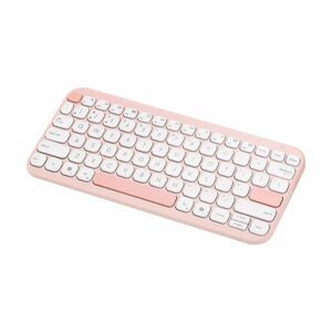 Asus Marshmallow KW100-RC-CP Keyboard - Compact - Wireless Connectivity - Rose Clay - Scissors Keyswitch - Bluetooth - 5 -