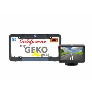 GekoGear SOLARST Back-up Vehicle Camera - Black - 10.9 cm (4.3") Screen - Wireless - 640 x 480 Video - CMOS