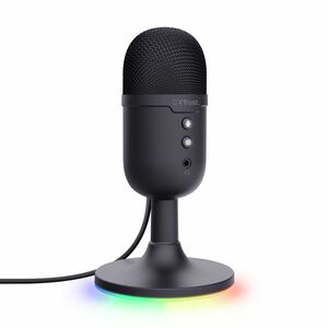 Trust GXT 234W Wired Condenser Microphone for Indoor, Gaming, Live Streaming, Podcasting, Content Production - Black - 1.8