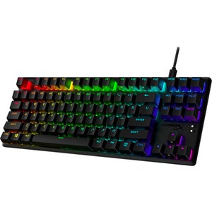 HyperX Alloy Origins Core PBT Gaming Keyboard - Full-size - Cable Connectivity - USB Type C Interface - RGB LED - English 