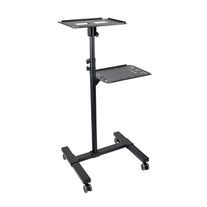 StarTech.com Projector Trolley - 2 Shelf - 20 kg Load Capacity - 4 Casters - Steel - 502.9 mm Length x 454.7 mm Width x 14