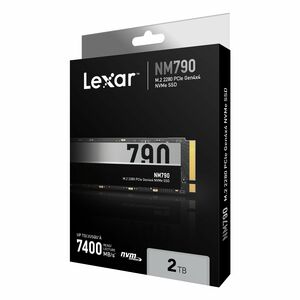 SSD Lexar® NM790 2 To PCIe Gen4x4 haute vitesse M.2 NVMe, jusqu'à 7400 Mo/s en lecture et 6500 Mo/s en écriture - Ordinate