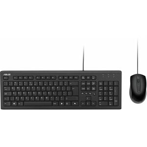 Asus U2000 Keyboard & Mouse - 1 Unit - USB Membrane Cable Keyboard - Keyboard/Keypad Color: Black - USB Cable Mouse - Opti