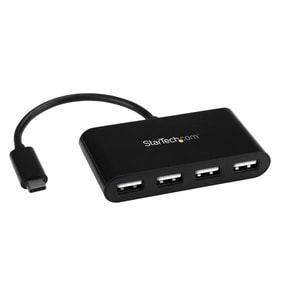 StarTech.com USB Hub - USB Type C - External - Black - 4 Total USB Port(s) - 4 USB 2.0 Port(s) - Mac, PC, Linux