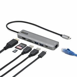 StarTech.com USB 3.2 Gen 1 (3.1 Gen 1) Type-C Docking Station for Monitor, Workstation - Charging Capability - Memory Card