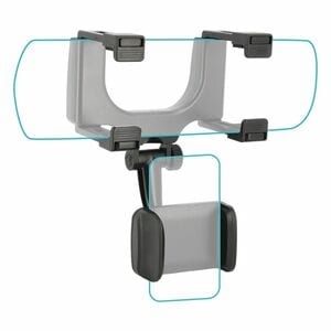 UNIVERSAL CAR REAR MIRROR MOUNT FOR SMARTPHONE