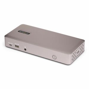 StarTech.com USB-C-Dockingstation(USB4), 3x 4K60Hz-Monitore DP oder HDMI, 100W Laptop-Ladung, 2,5GbE, Notebook Dock, TB4, 